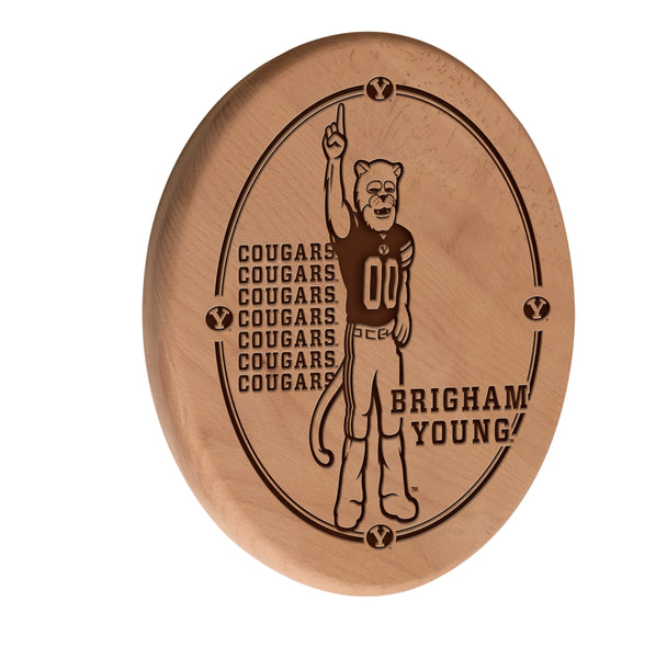 BYU Cougars Engraved Wood Sign