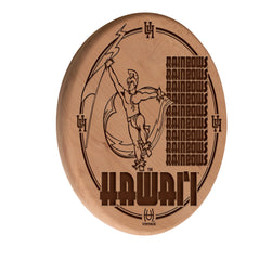 Hawaii Rainbow Warriors Engraved Wood Sign