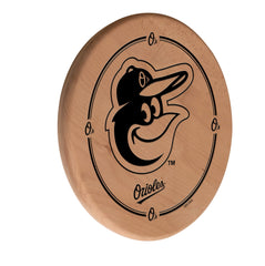 MLB's Baltimore Orioles Laser Engraved Logo Wooden Sign from Holland Bar Stool Co.
