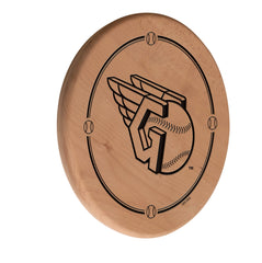MLB's Cleveland Guardians Laser Engraved Logo Wooden Sign from Holland Bar Stool Co.