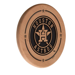 MLB's Houston Astros Laser Engraved Logo Wooden Sign from Holland Bar Stool Co.
