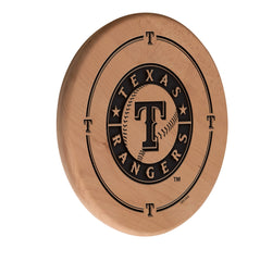 MLB's Texas Rangers Laser Engraved Logo Wooden Sign from Holland Bar Stool Co.