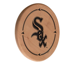 MLB's Chicago White Sox Laser Engraved Logo Wooden Sign from Holland Bar Stool Co.