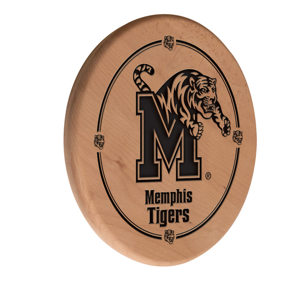 Memphis Tigers Engraved Wood Sign