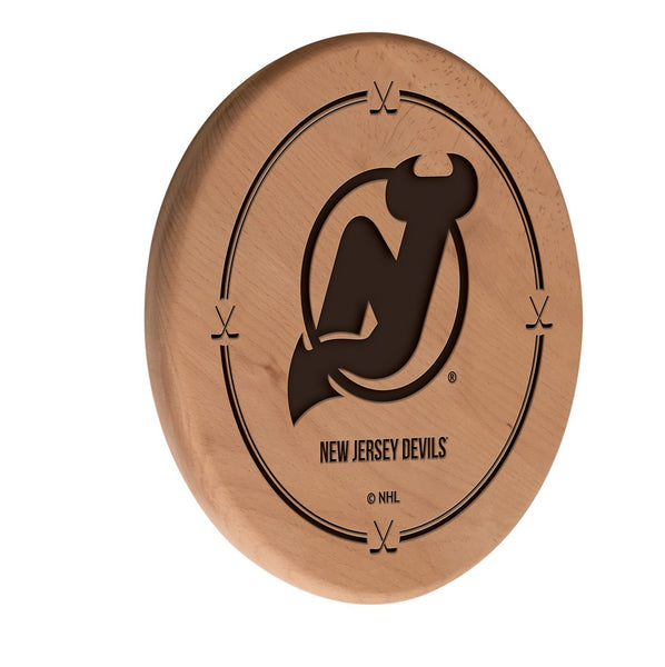 New Jersey Devils Engraved Wood Sign