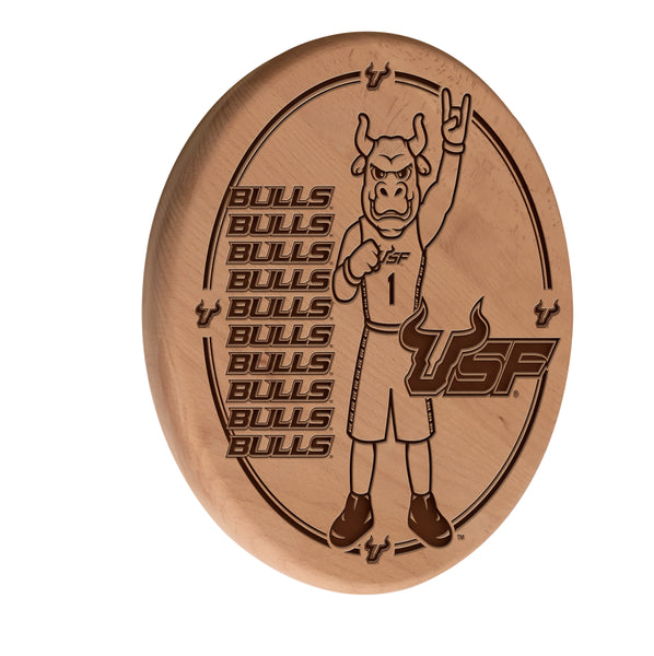 University of South Florida Bulls Laser Engraved Wood Sign