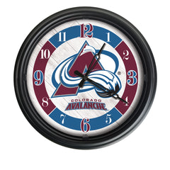 Colorado Avalanche Officially Licensed Logo Indoor/Outdoor LED Clock