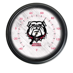 University of Georgia Bulldogs Officially Licensed Logo Outdoor Thermometer with LED Lights
