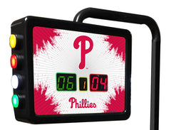 MLB's Philadelphia Phillies Logo Electronic Shuffleboard Table Score Unit From Holland Bar Stool Co.