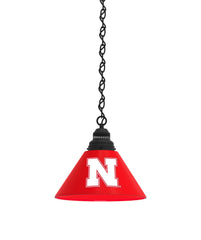 University of Nebraska Corn Huskers Logo Pendant Billiard Table Light