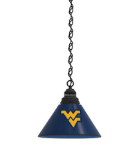 West Virginia University Mountaineers Logo Pendant Billiard Table Light