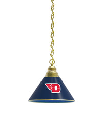 University of Dayton Pool Table Pendant Light with a Brass Finish