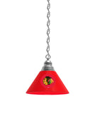 Chicago Blackhawks Black Billiard Table Pendant Light