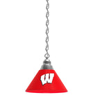 Wisconsin W Block Billiard Table Pendant Light