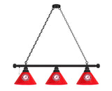 Alabama A Script 3 Shade Billiard Table Light
