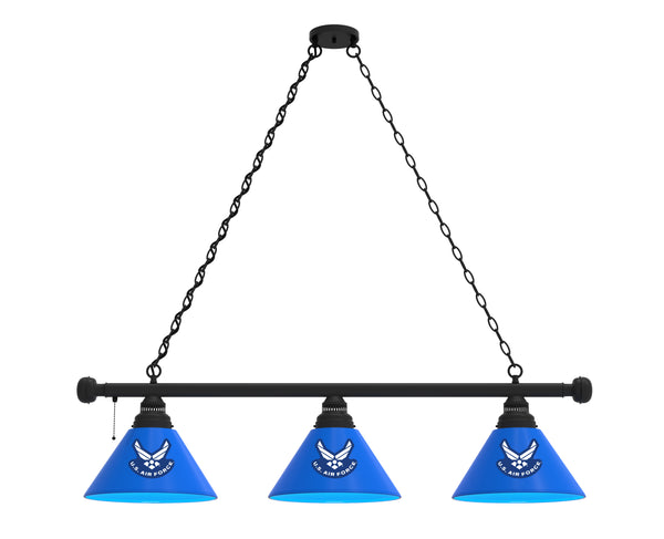 US Air Force Billiard Lamp | US Air Force 3 Shade Pool Table Light