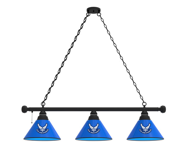 US Air Force Billiard Lamp | US Air Force 3 Shade Pool Table Light