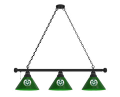 Colorado State University Rams Logo 3 Shade Billiard Table Light Merchandise.