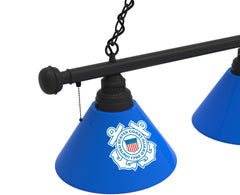 US Coast Guard Billiard Lamp | US Coast Guard 3 Shade Pool Table Light