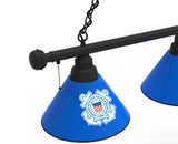 US Coast Guard Billiard Lamp | US Coast Guard 3 Shade Pool Table Light