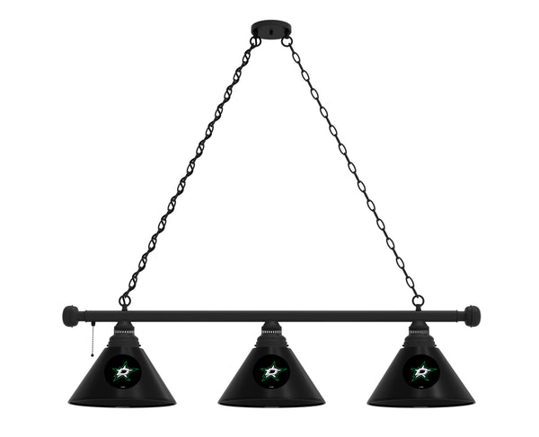 Dallas Stars 3 Shade Billiard Table Light