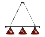 Florida State Seminoles FSU Script 3 Shade Billiard Table Light