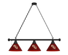 Florida State University Seminoles FSU Script Logo 3 Shade Billiard Table Light