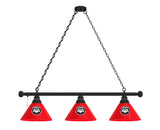Georgia Bulldogs G Block 3 Shade Billiard Table Light