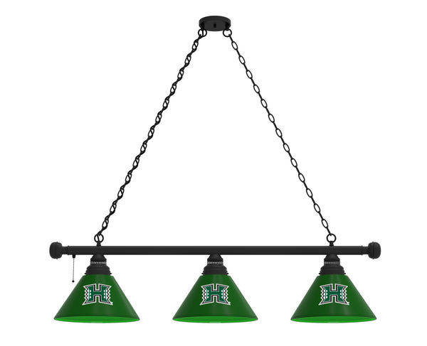 Hawaii Rainbow Warriors 3 Shade Billiard Table Light