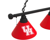 Houston Cougars 3 Shade Billiard Table Light