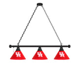 Houston Cougars 3 Shade Billiard Table Light