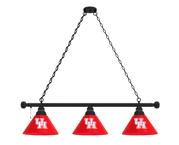 Houston Cougars 3 Shade Billiard Table Light