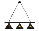 Iowa Hawkeyes 3 Shade Billiard Table Light