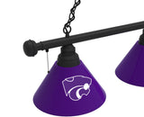 Kansas State Wildcats 3 Shade Billiard Table Light