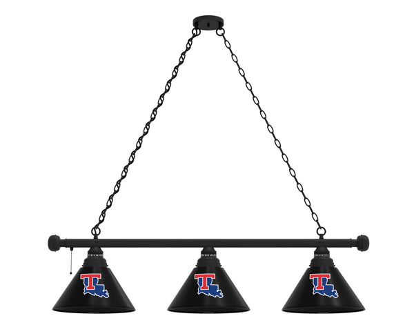 Louisiana Tech Bulldogs 3 Shade Billiard Table Light