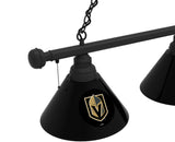 Vegas Golden Knights Billiard Lamp | Hockey 3 Shade Pool Table Light