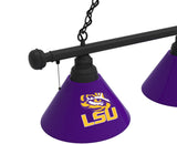 Louisiana State Tigers 3 Shade Billiard Table Light