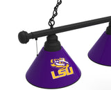 Louisiana State Tigers 3 Shade Billiard Table Light