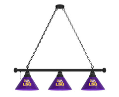 Louisiana State University Tigers Logo 3 Shade Billiard Table Light