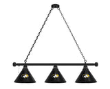 Michigan Tech Billiard Light | MTU Huskies 3 Shade Pool Table Light