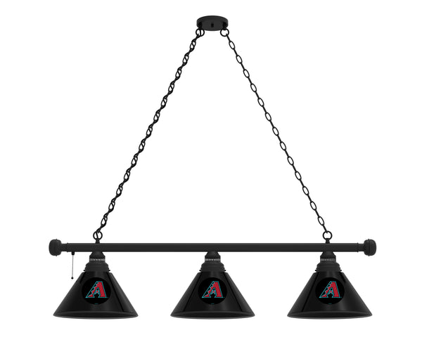 Arizona Diamondbacks 3 Shade MLB Baseball Billiard Table Light