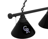 Colorado Rockies 3 Shade MLB Baseball Billiard Table Light
