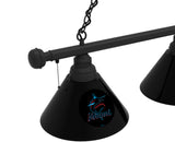 Miami Marlins 3 Shade MLB Baseball Billiard Table Light