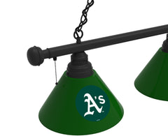 Oakland Athletics 3 Shade MLB Baseball Billiard Table Light
