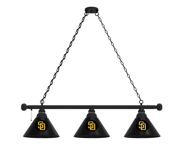 San Diego Padres 3 Shade MLB Baseball Billiard Table Light