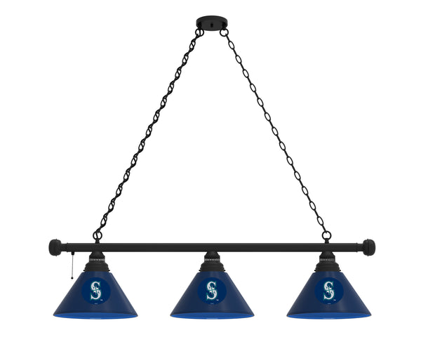 Seattle Mariners 3 Shade MLB Baseball Billiard Table Light