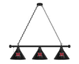 Miami of Ohio Billiard Light | MOH RedHawks 3 Shade Pool Table Light