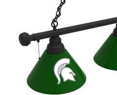Michigan State Billiard Light | MSU Spartans 3 Shade Pool Table Light