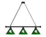 Michigan State Billiard Light | MSU Spartans 3 Shade Pool Table Light