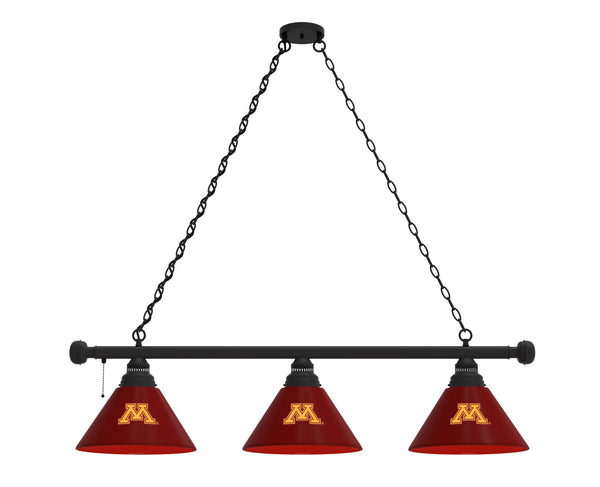 Minnesota Billiard Light | UM Gophers 3 Shade Pool Table Light
